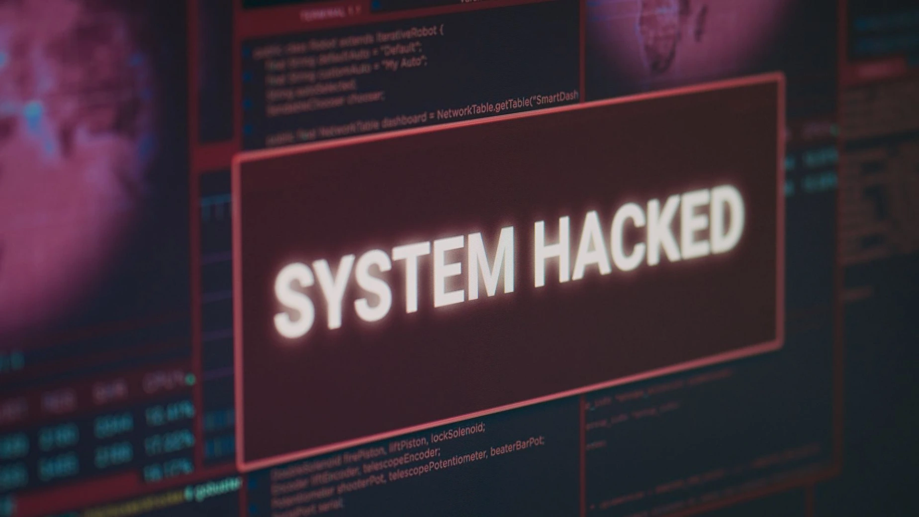 ethical hacking concept showing cybersecurity and system protection
