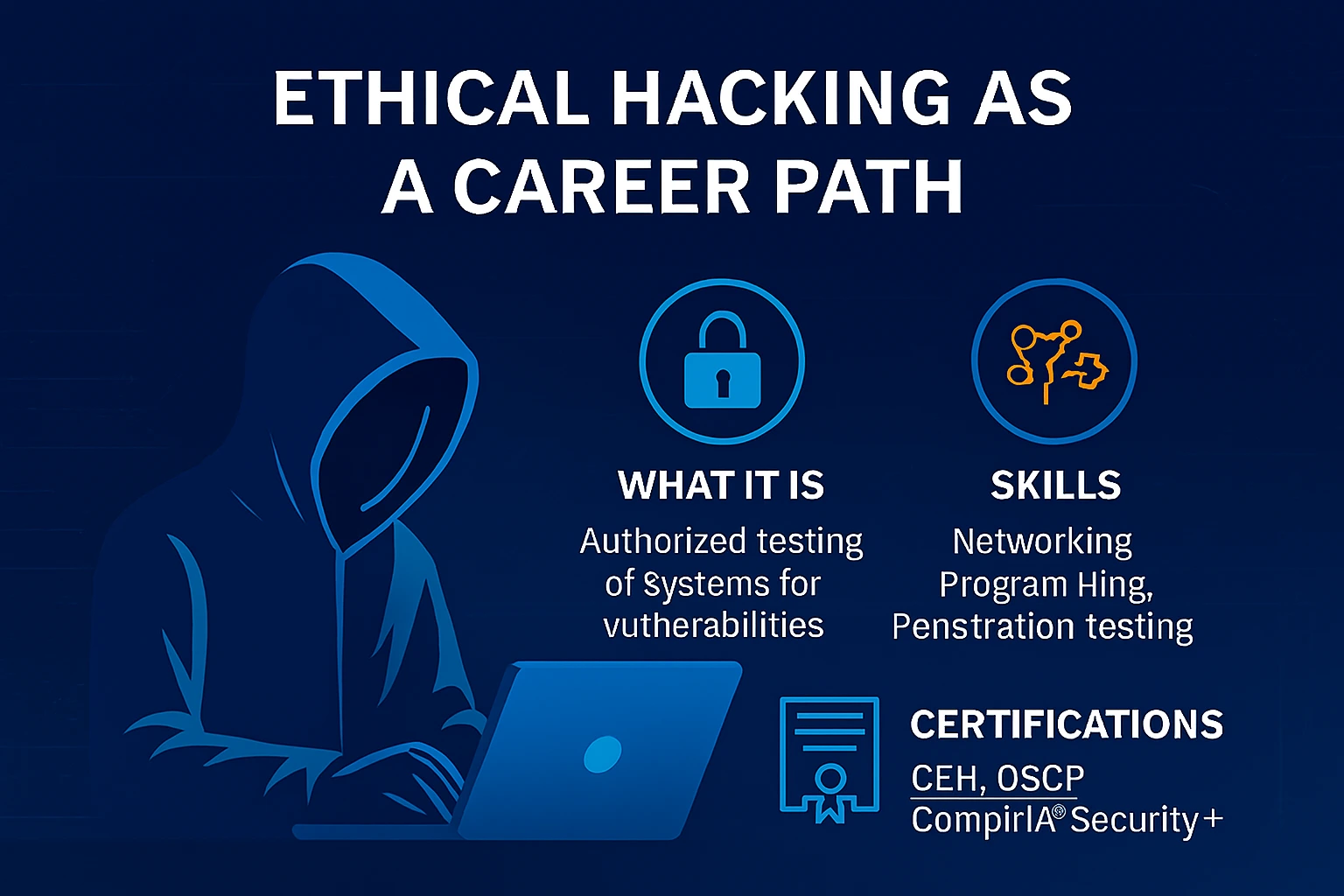 Infographic showing AI‑driven malware, ransomware evolution, deepfake threats, and geopolitical cyber risks in 2026