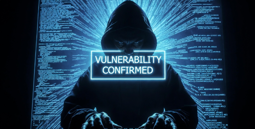 Cracked Apple logo with neon green code representing iOS vulnerability and bug bounty