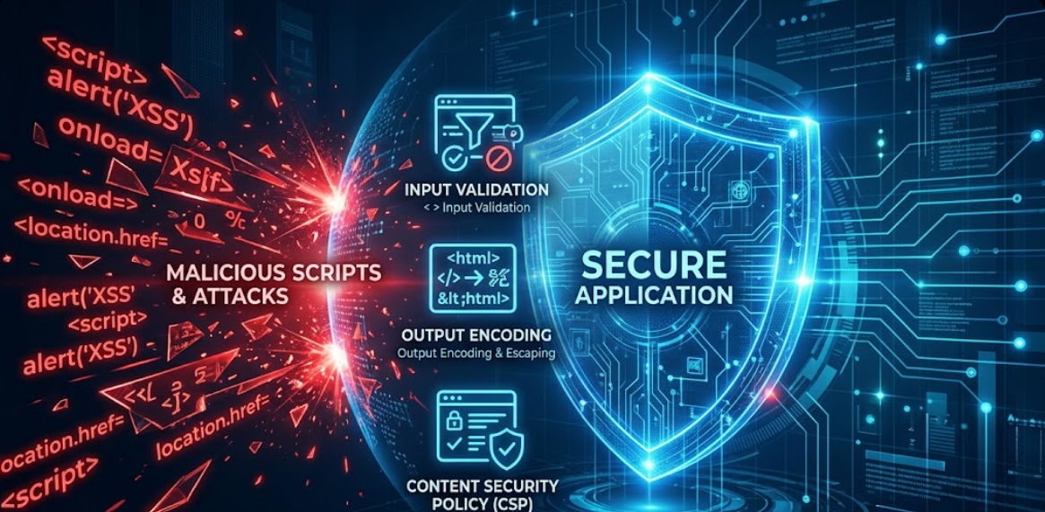 XSS payload injection in input field example